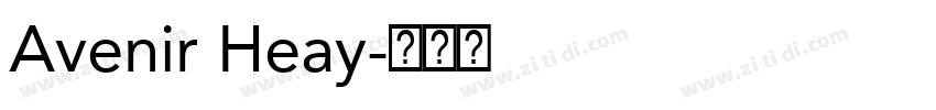Avenir Heay字体转换